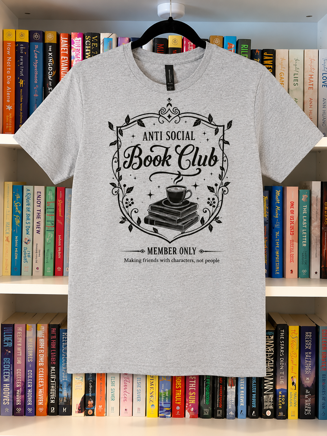 Small Anti Social Book Club Member Only Graphic Tee