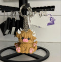 Highland Cow Keychain