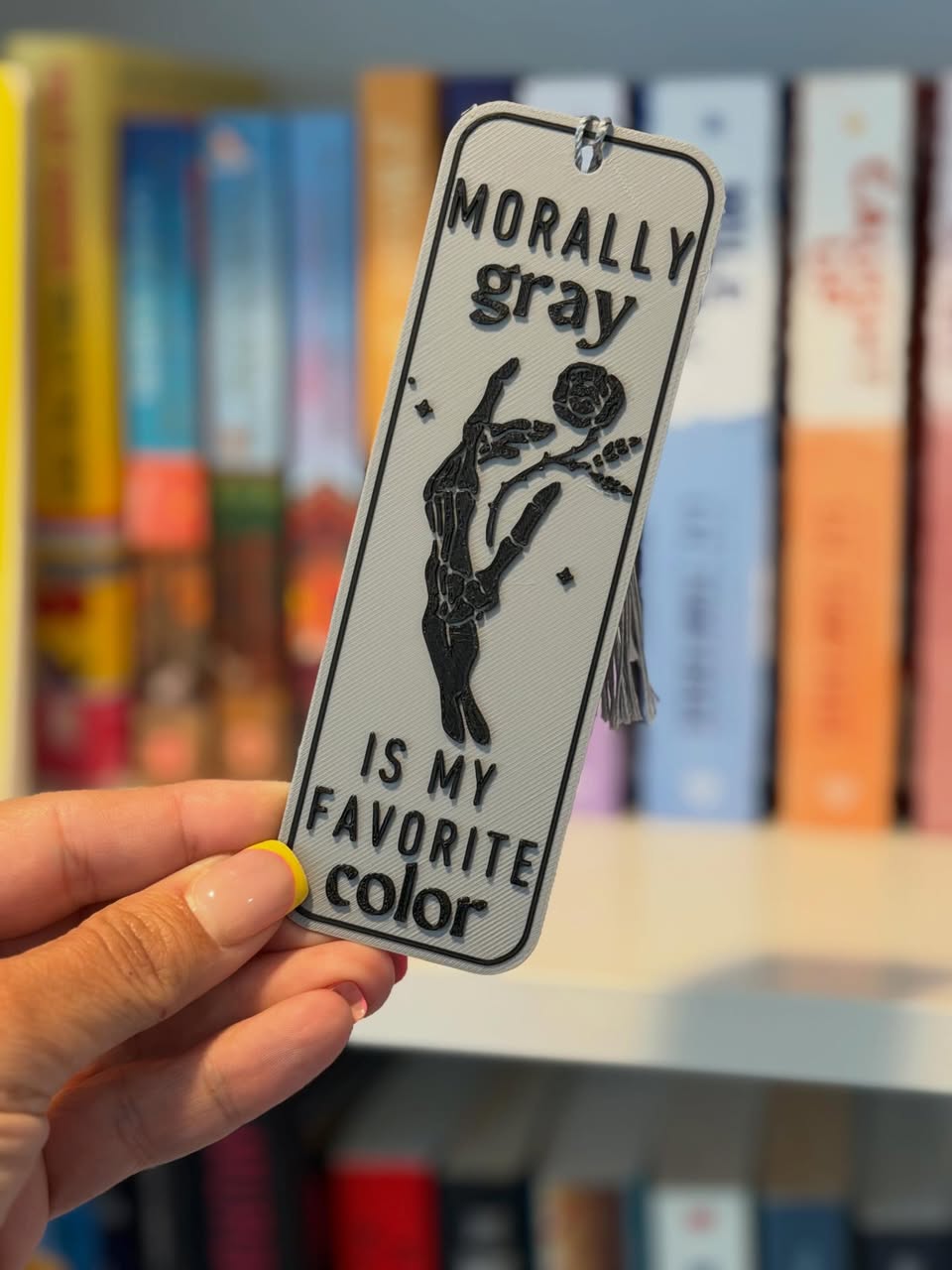 “Morally Gray Is My Favorite Color” Bookmark 🖤📖