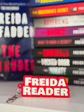 Freida Reader Keychain | Book Lover Gift for Thriller Readers