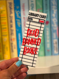 Read Banned Books Library Card Bookmark