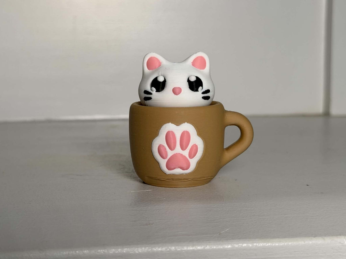 Cat in a Cup Fidget Clicker