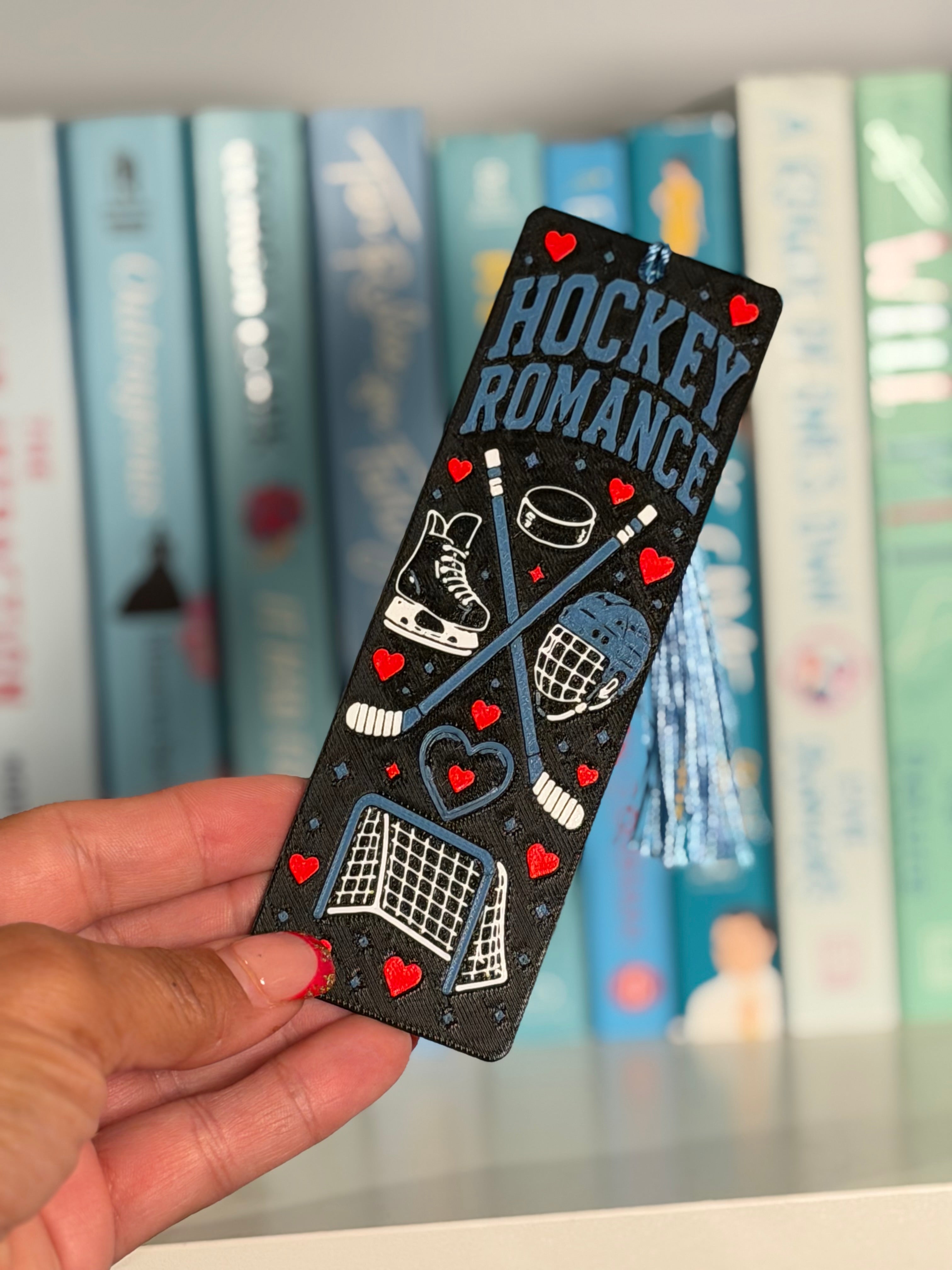 Hockey Romance Bookmark | Sports Romance Bookmark | Book Lover Gift | 3D Printed Bookmark