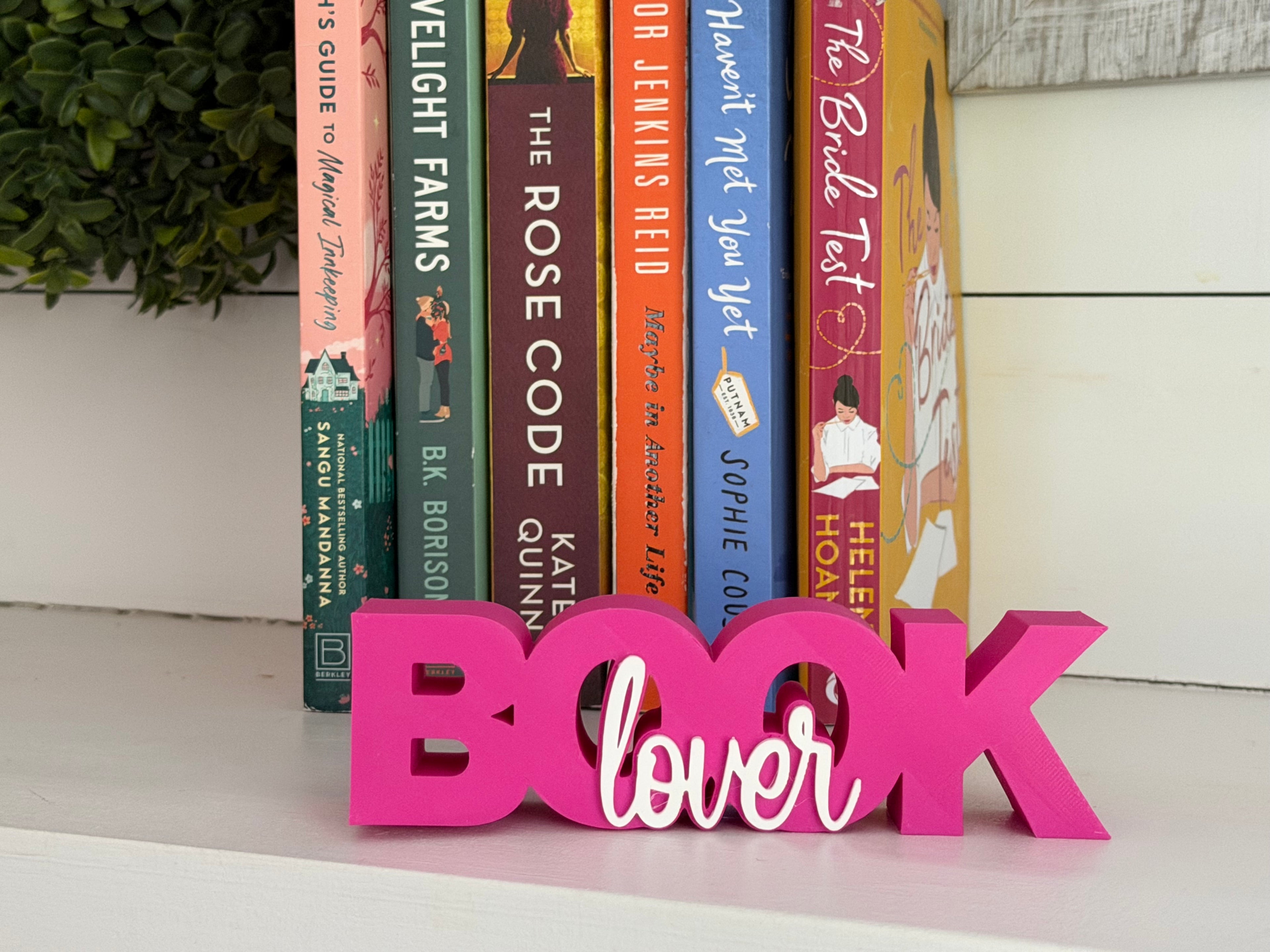 Book Lover Shelf Sign
