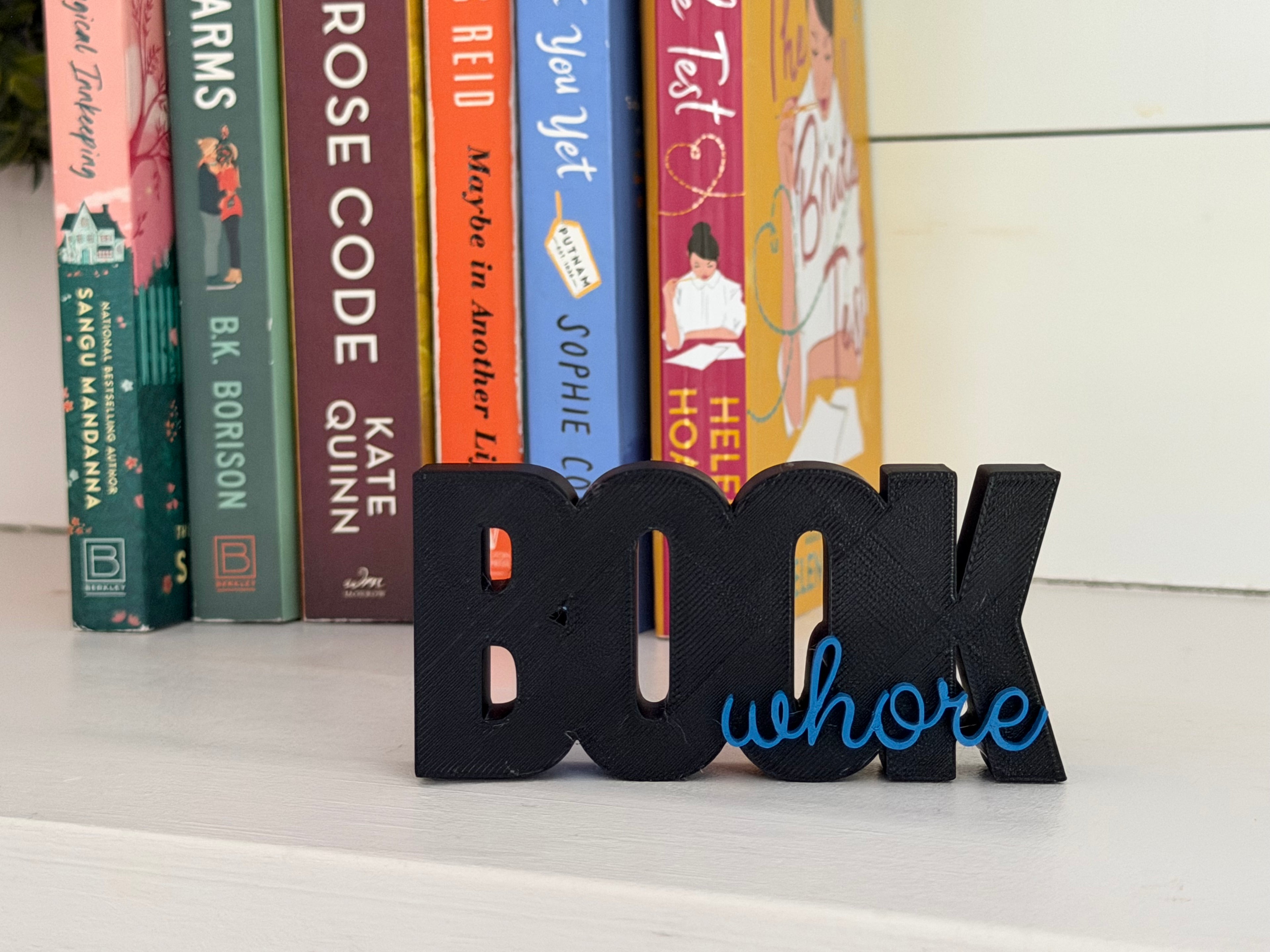 Book Whore Shelf Sign