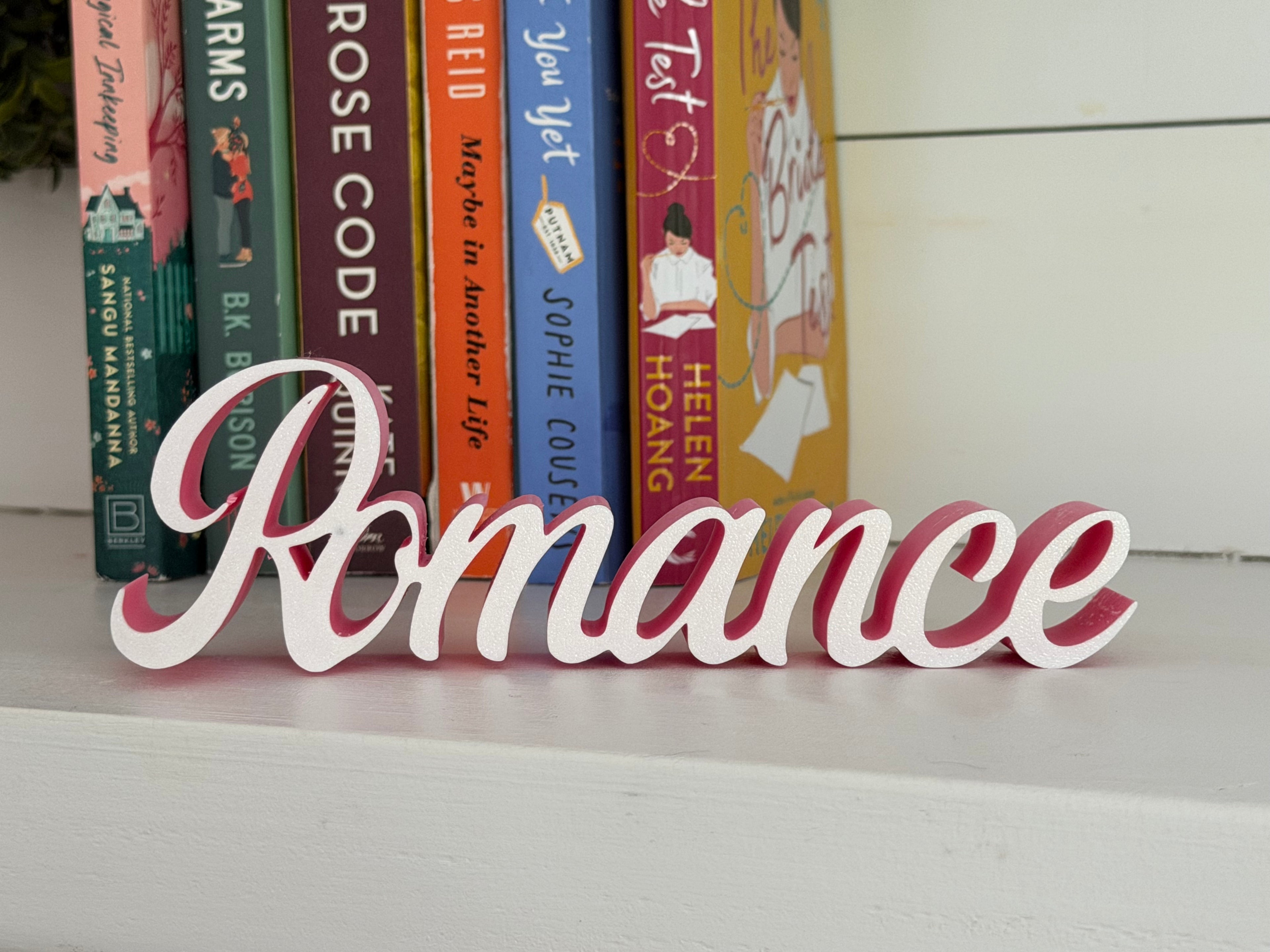 Romance Shelf Sign