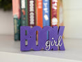 Book Girl Shelf Sign