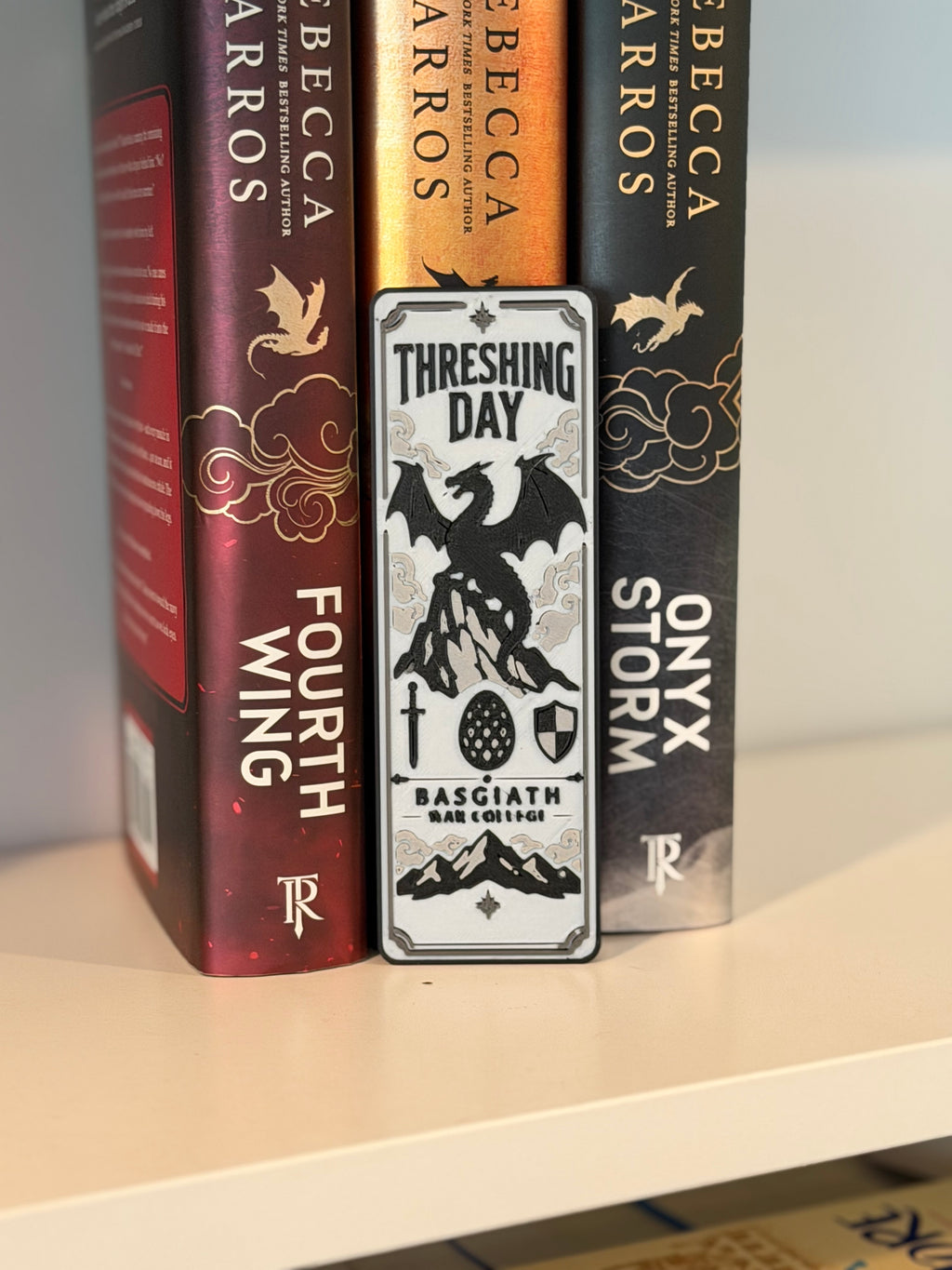 Threshing Day Bookmark | Fourth Wing Inspired | Dragon Bookmark | Book Lover Gift | 3D Printed Bookmark