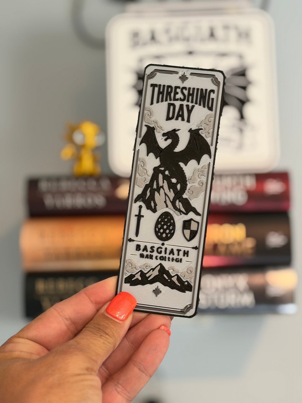 Threshing Day Bookmark | Fourth Wing Inspired | Dragon Bookmark | Book Lover Gift | 3D Printed Bookmark