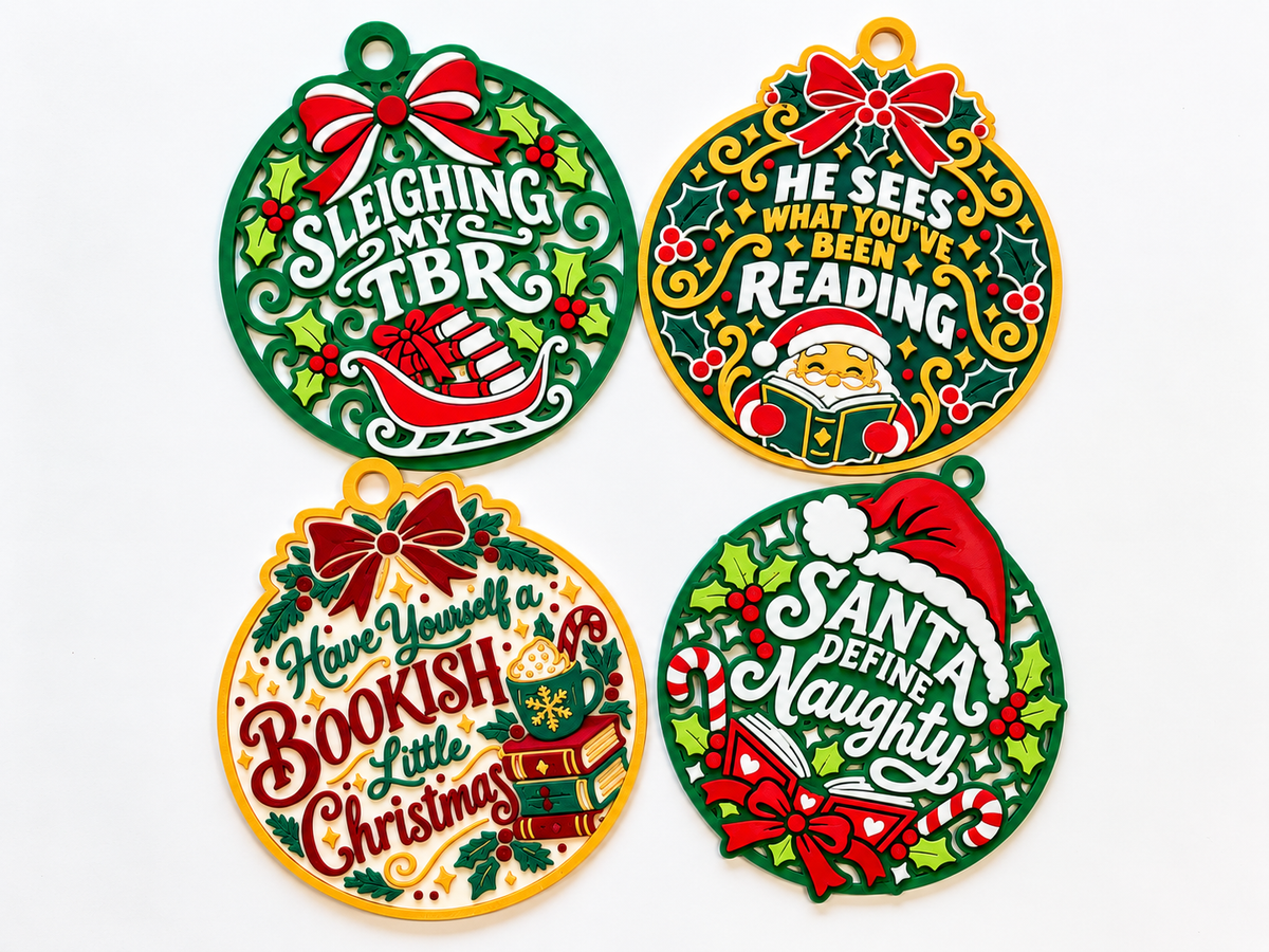 Bookish Christmas Ornaments | Holiday Collection