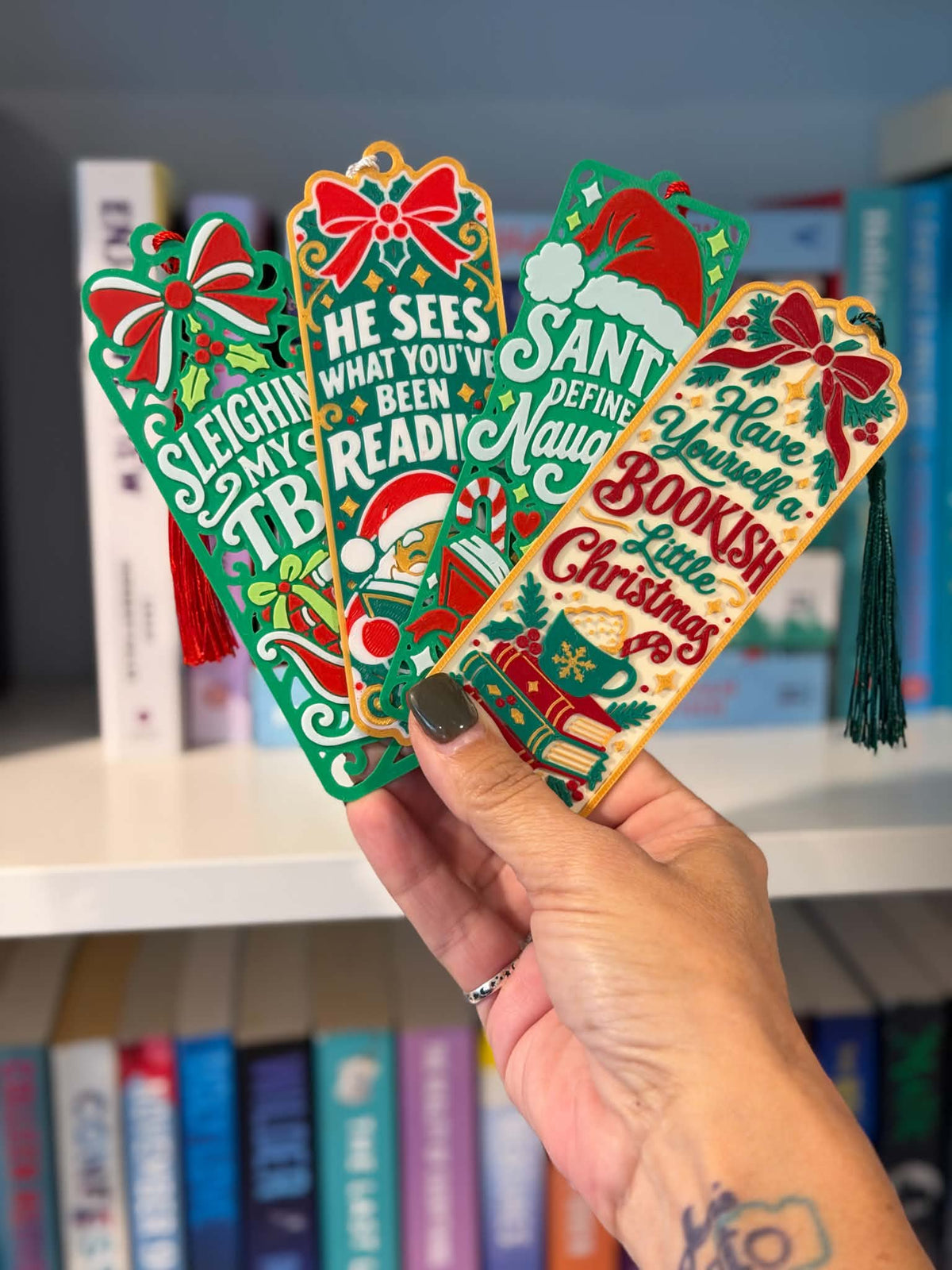 Bookish Christmas Bookmarks | Holiday Collection