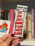 Any Book Worth Banning Bookmark | Library Card