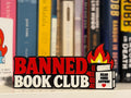 Banned Book Club Shelf Sign