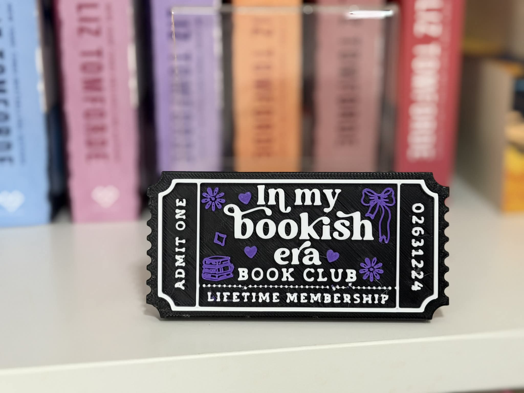 In My Bookish Era Ticket Sign