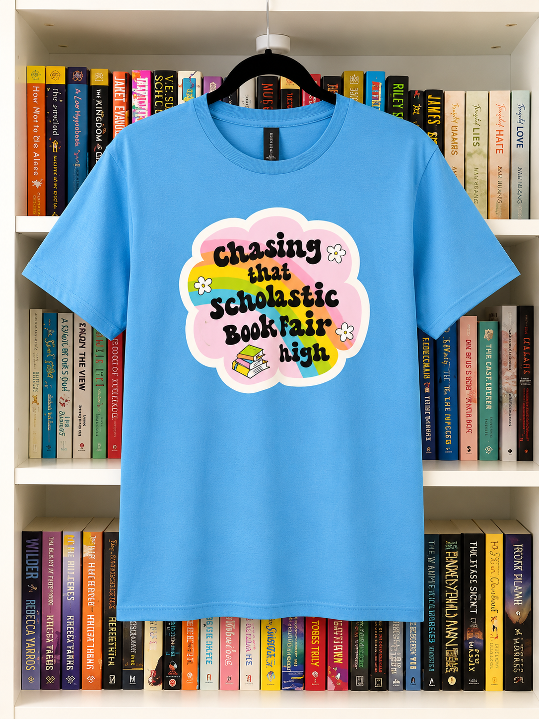Medium Chasing That Scholastic Book Fair High Graphic Tee