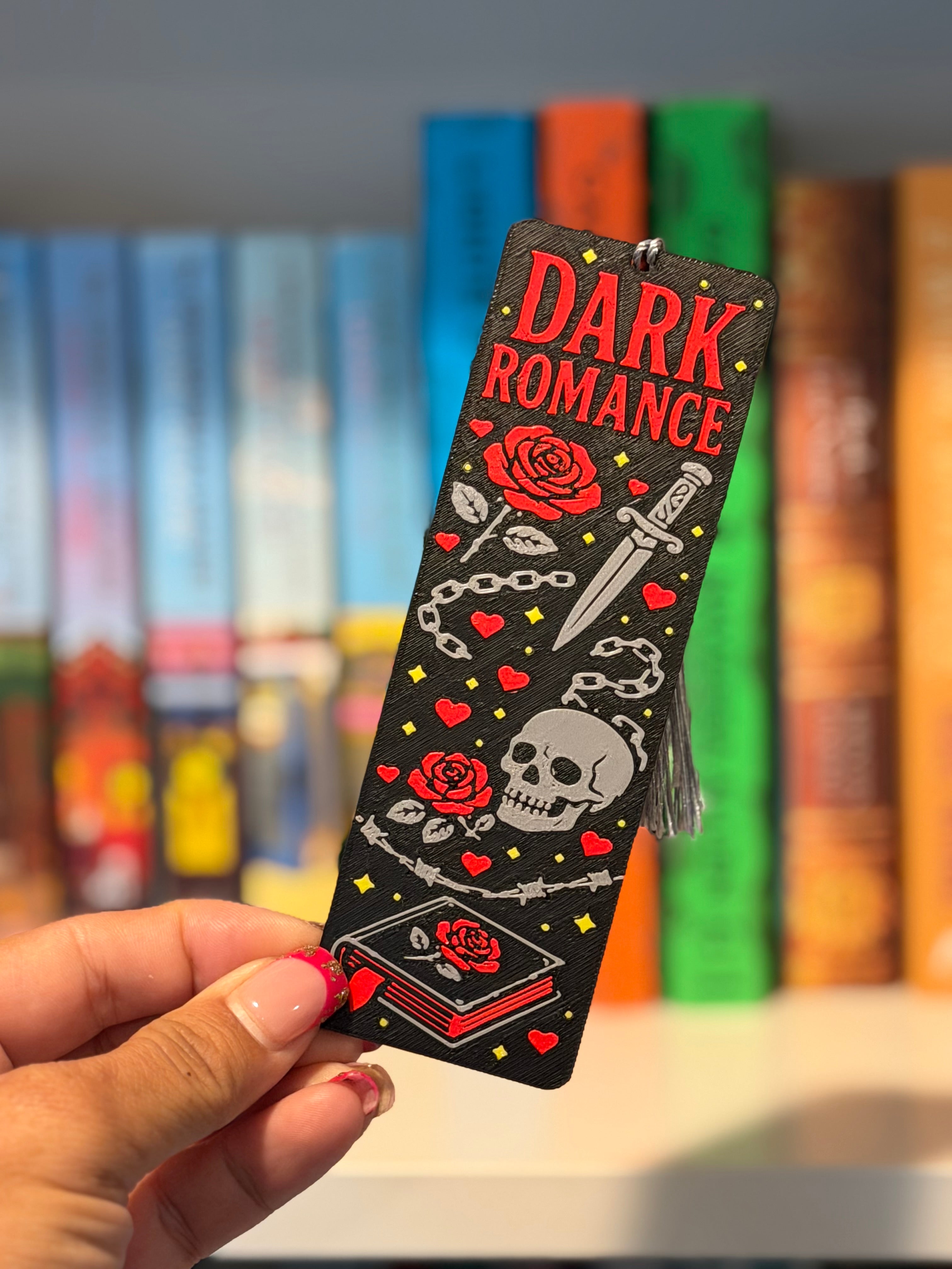 Dark Romance Bookmark | Gothic Romance Bookmark | Book Lover Gift | 3D Printed Bookmark