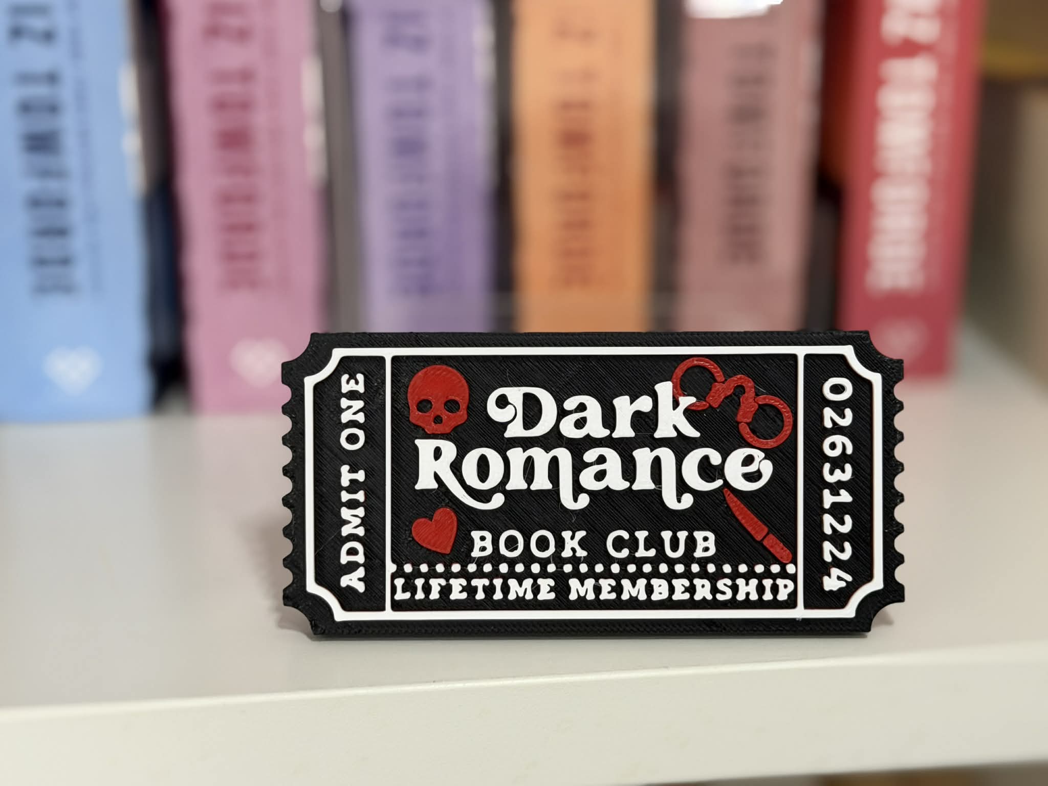 Dark Romance Ticket Sign