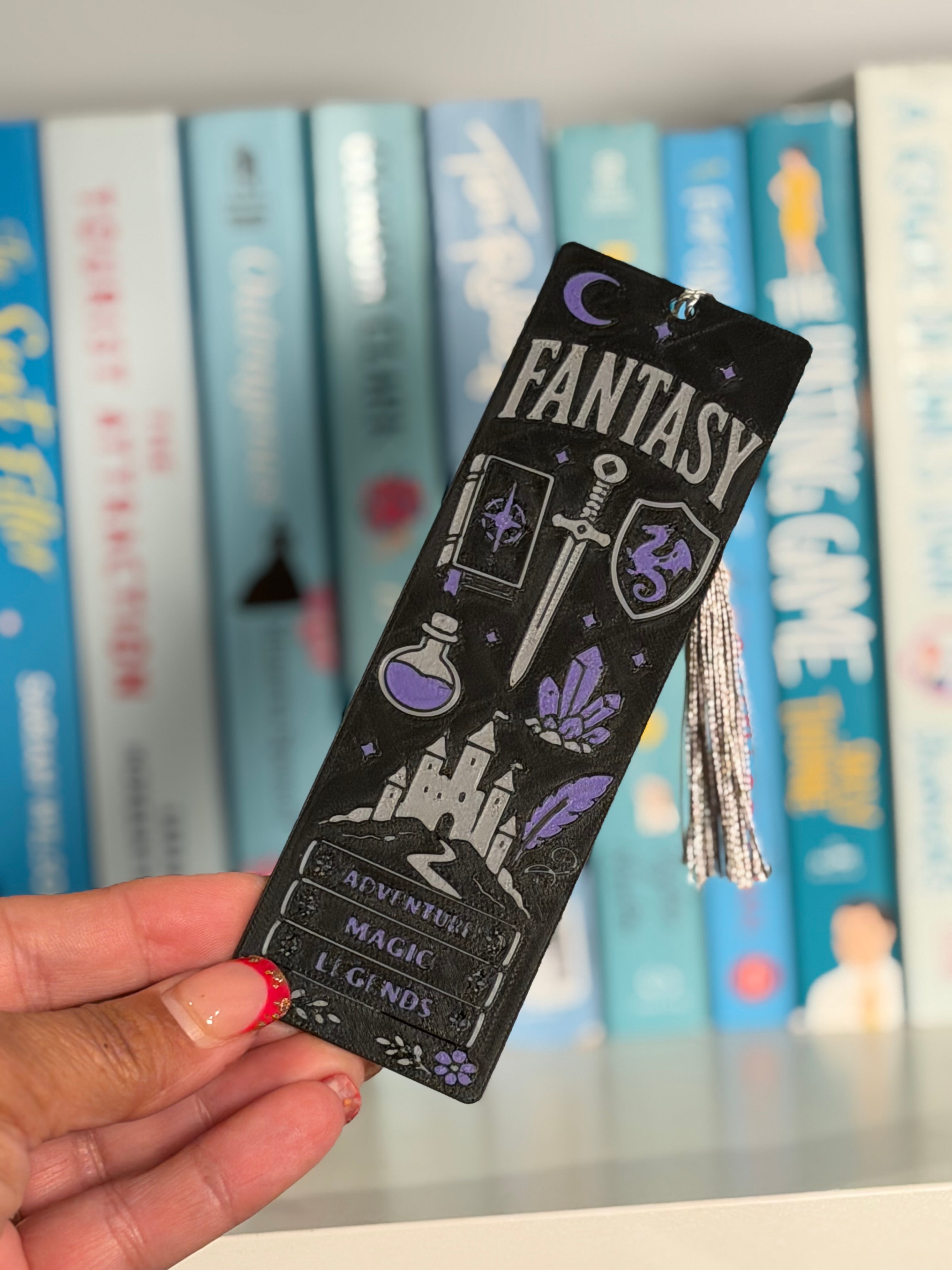 Fantasy Bookmark | Dragon & Magic Bookmark | Book Lover Gift | 3D Printed Bookmark