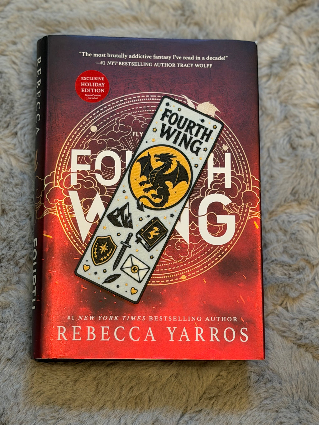 Fourth Wing Bookmark | Rebecca Yarros Inspired | Dragon Bookmark | Book Lover Gift | 3D Printed Bookmark