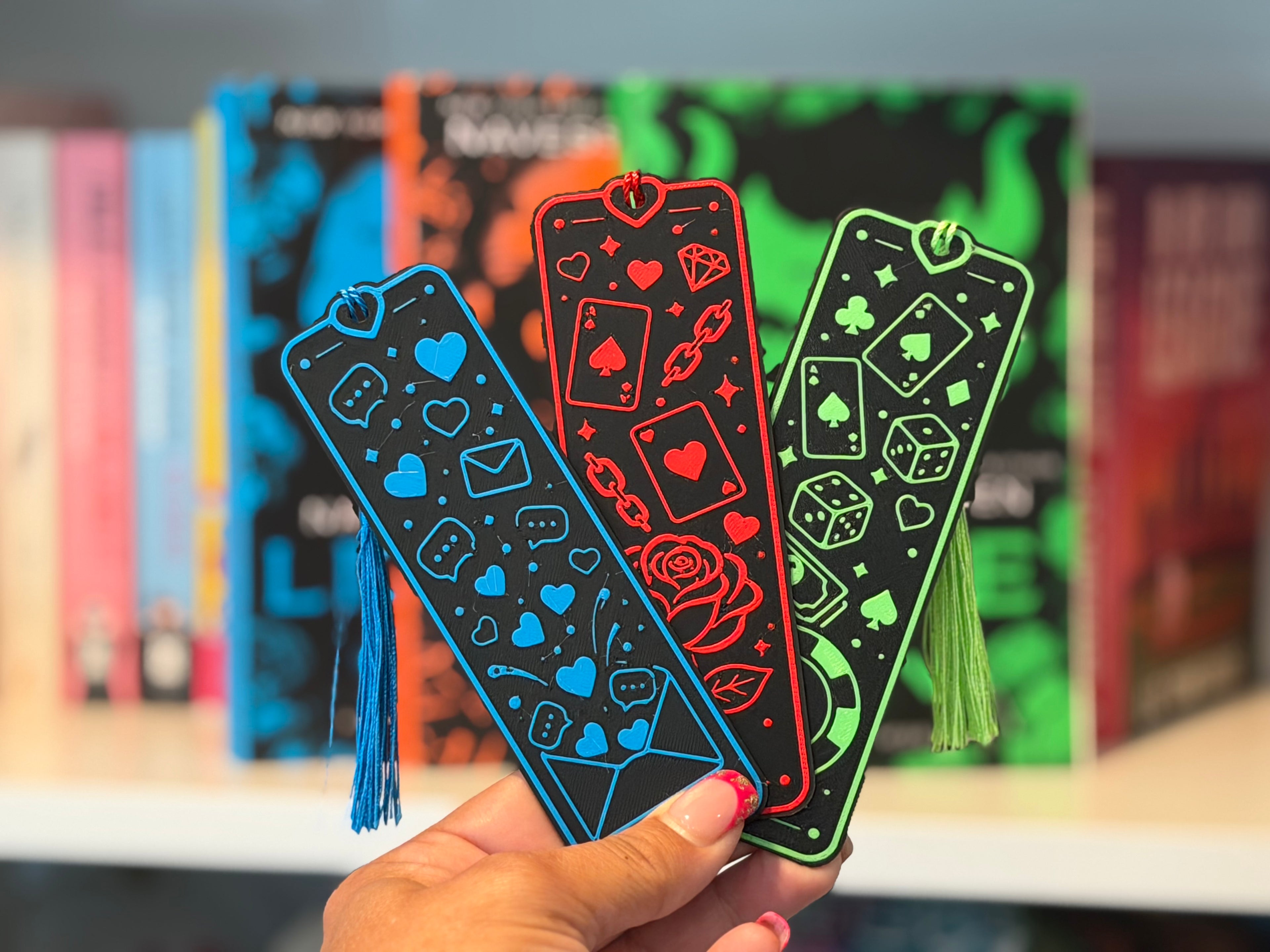💙❤️💚 Into Darkness Series Inspired Bookmark Bundle