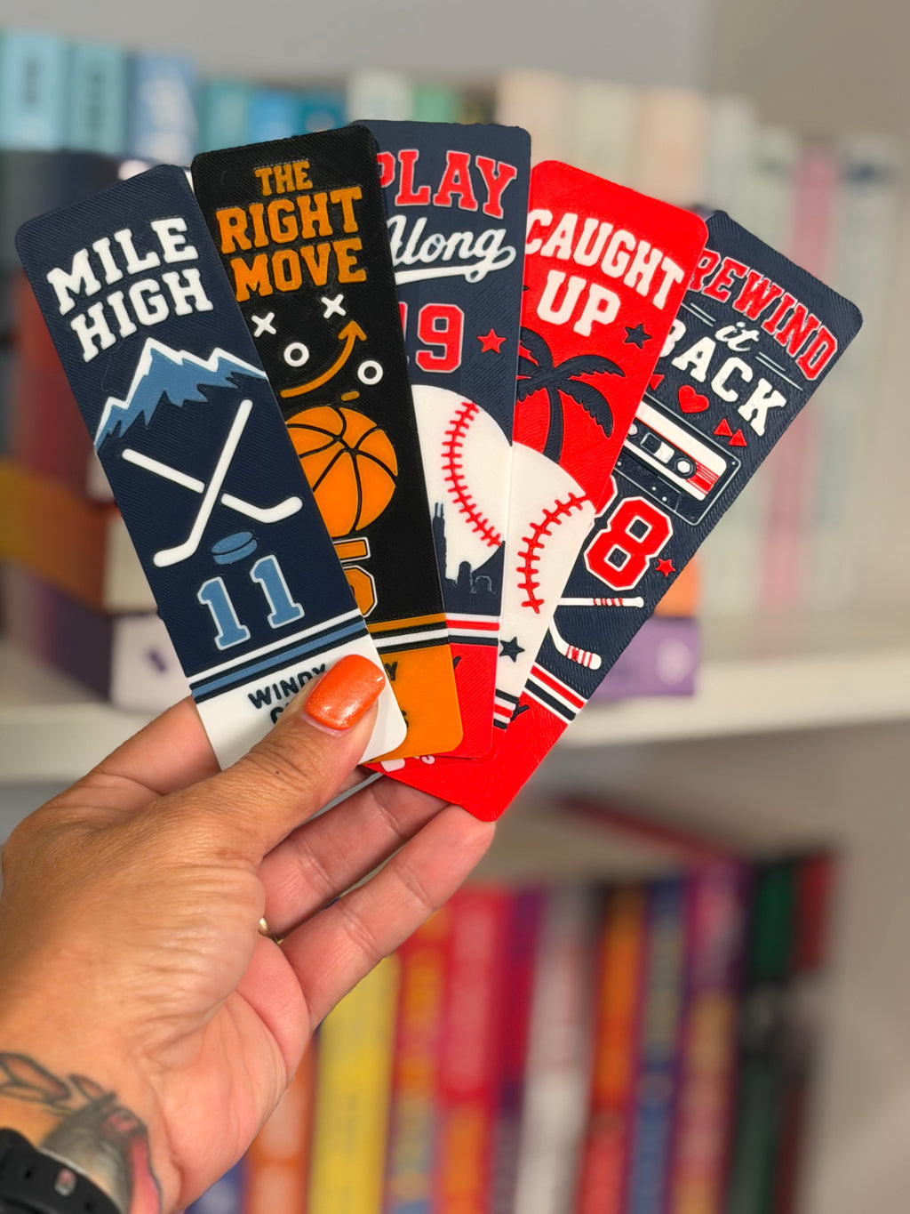 🏒🏀⚾ Windy City Series Bookmark Collection