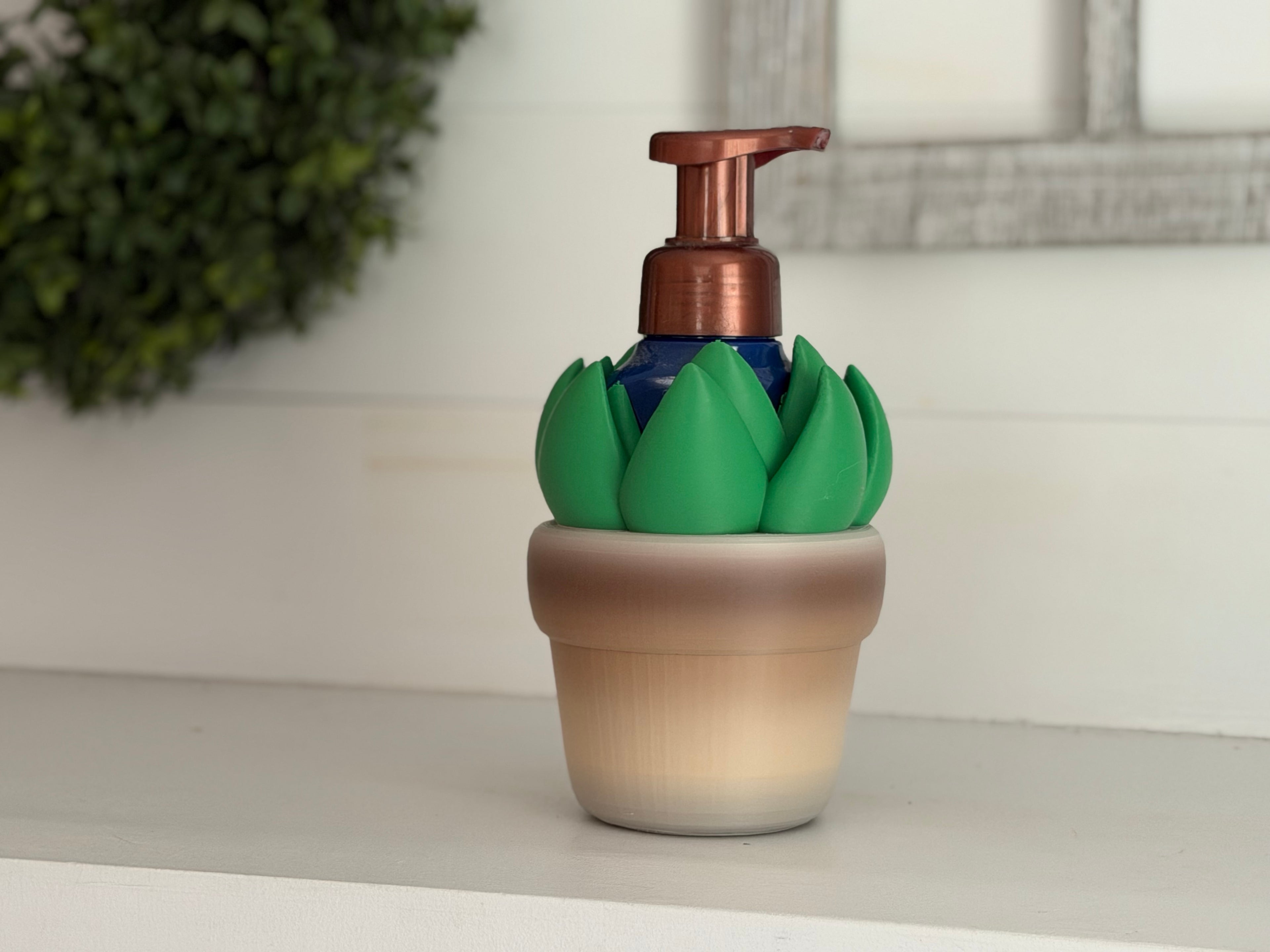 Succulent Soap Dispenser Holder