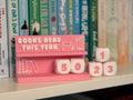 Pink & White Books Read Counter | Reading Tracker | Book Lover Gift