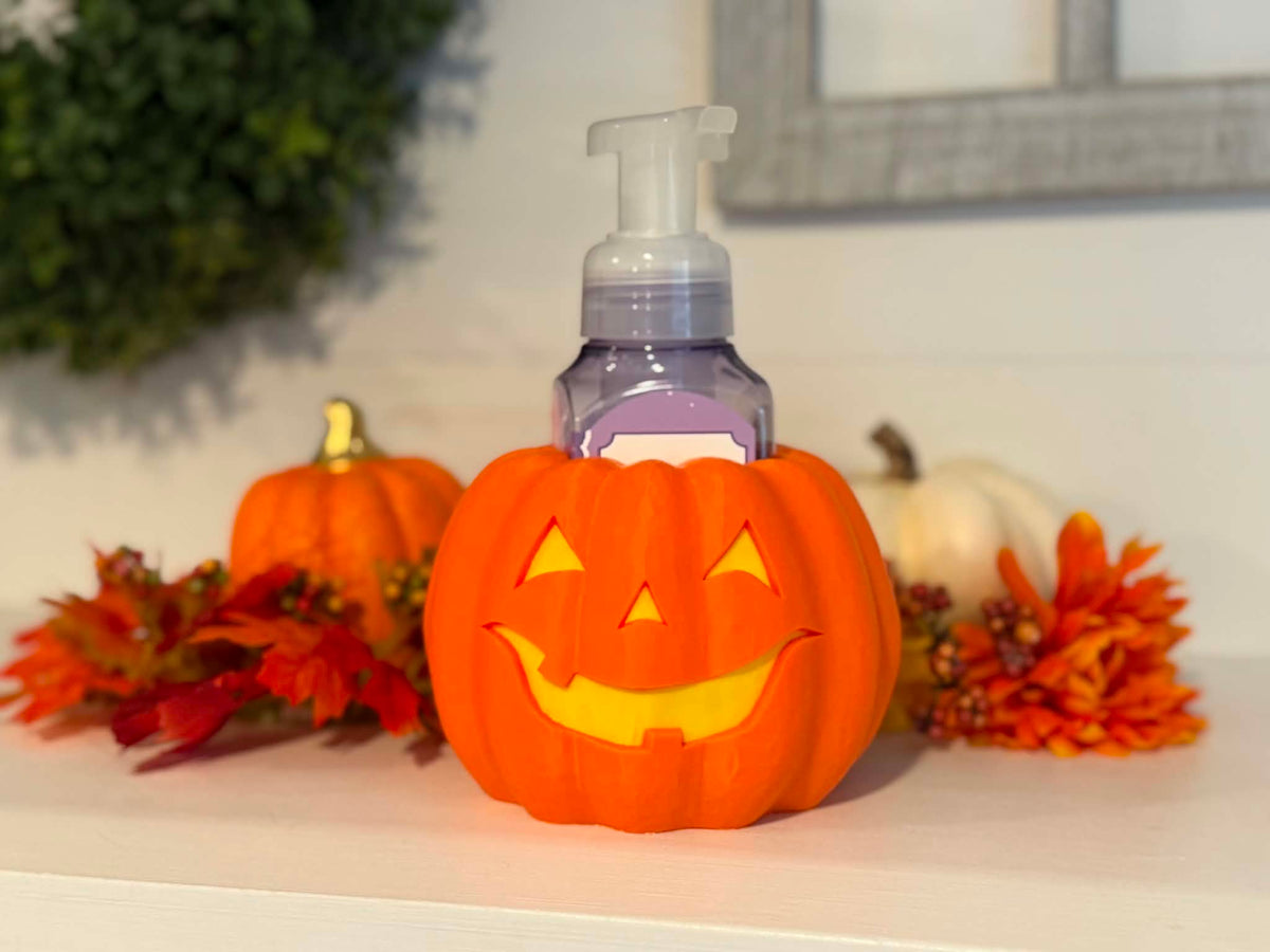 Jack-O’-Lantern Foaming Hand Soap Holder