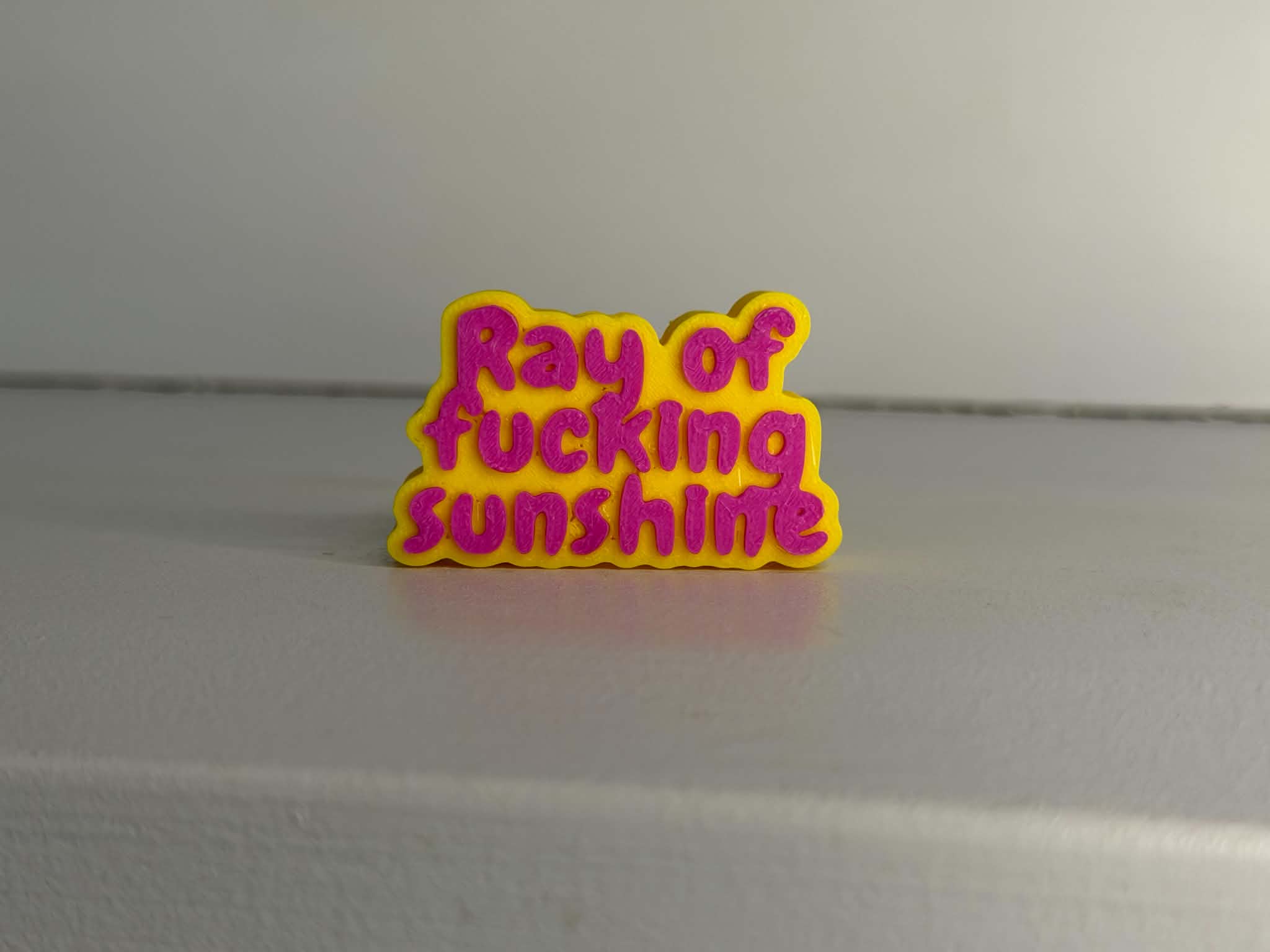 Ray of Fucking Sunshine Straw Topper