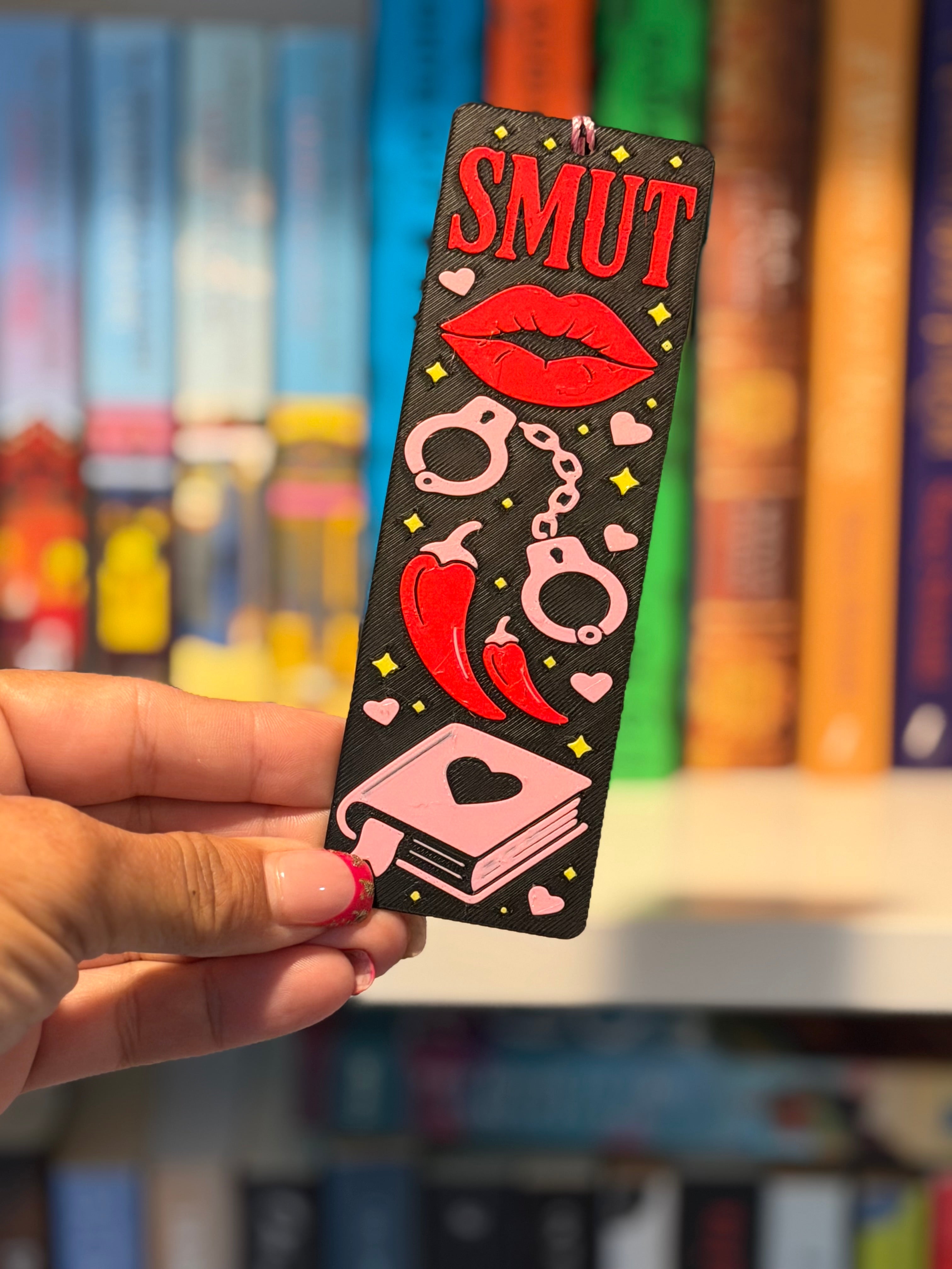 SMUT Bookmark | Spicy Romance Bookmark | Book Lover Gift | 3D Printed Bookmark