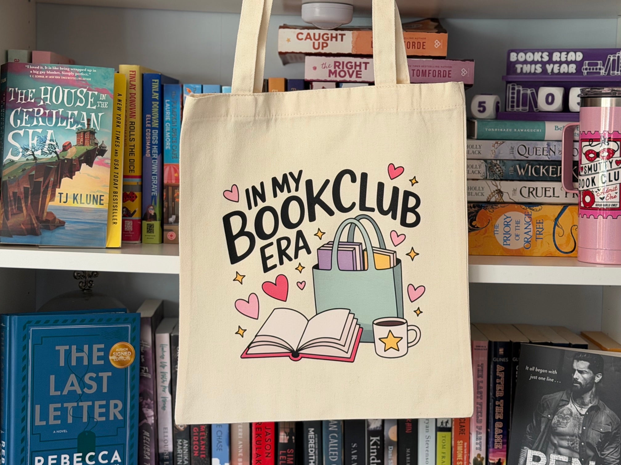In My Book Club Era Canvas Tote Bag | Book Club Reader Tote