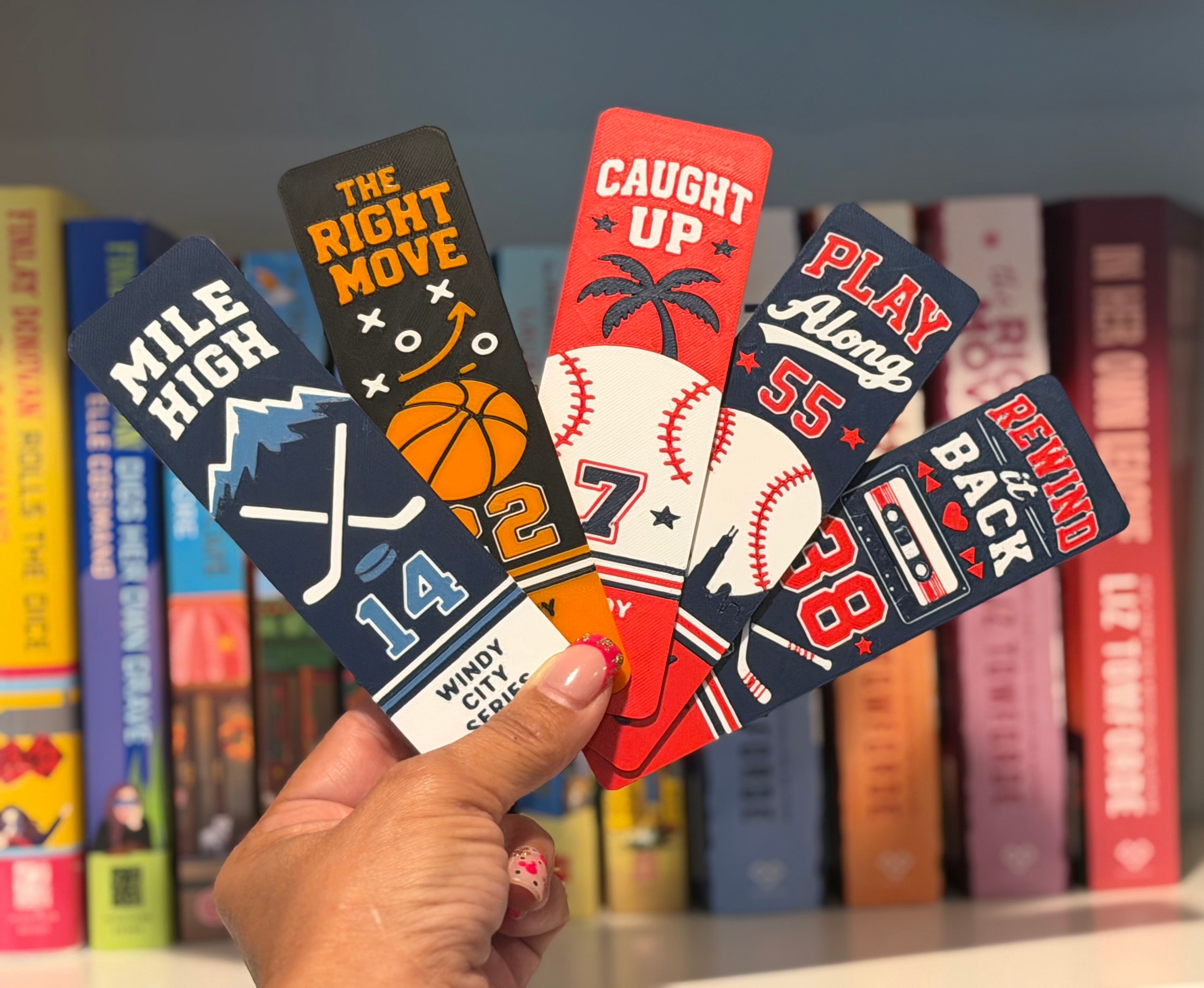 🏒🏀⚾ Windy City Series Bookmark Collection